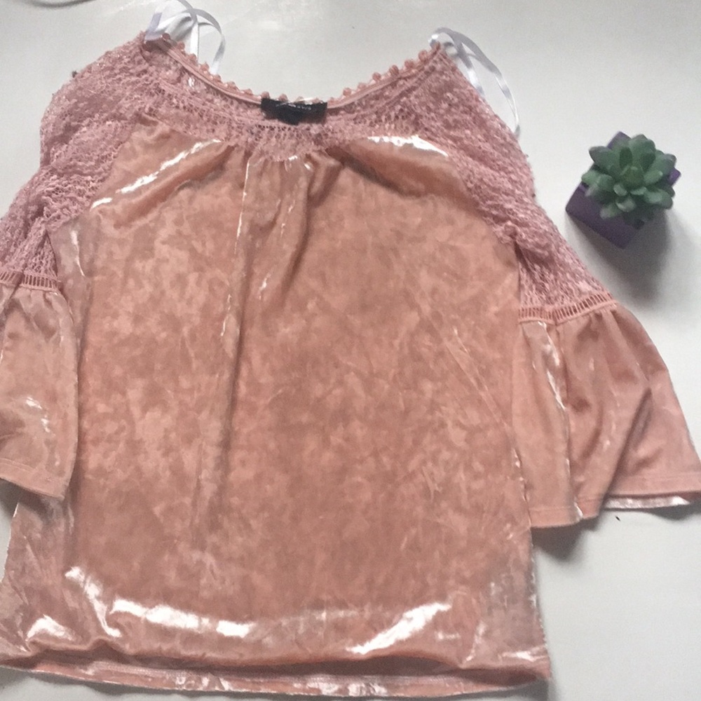 Cute Velvet Blouse